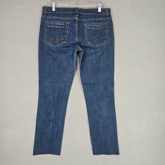 Y2K Gap Skinny Stretch Ankle Jeans Womens 10 Blue Low Rise Denim 2000s Classic - Picture 8 of 12
